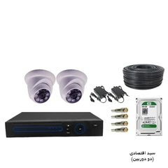پک دوربین مداربسته اقتصادی (دو دوربین)