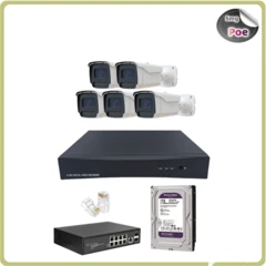پک 4دوربینه 5 مگاپیکسل ip poe