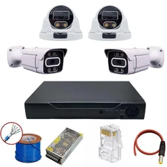 پک 4 دوربینه ip دید درشب رنگی 5مگاپیکسلی