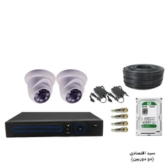 پک دو دوربینه ip poe دید درشب رنگی 