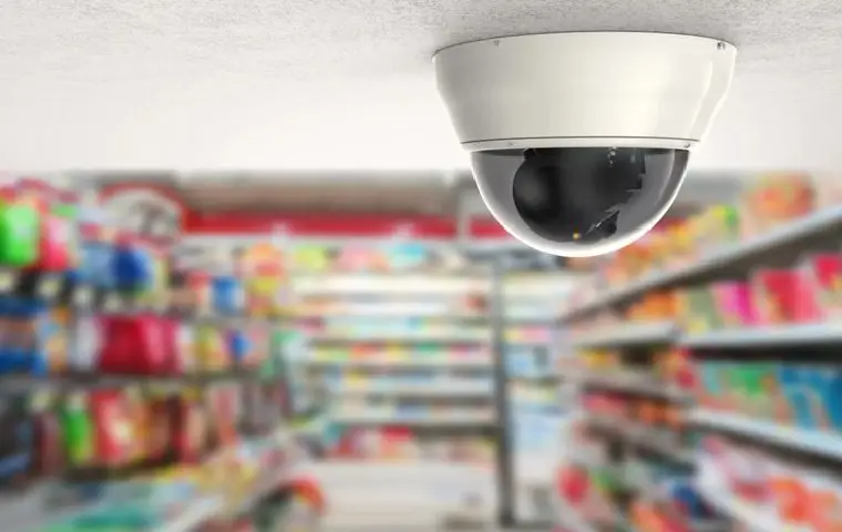 یک دوربین مداربسته برای فروشگاه