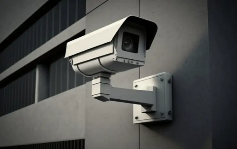 تصویر یک دوربین مدار بسته به رنگ سفید