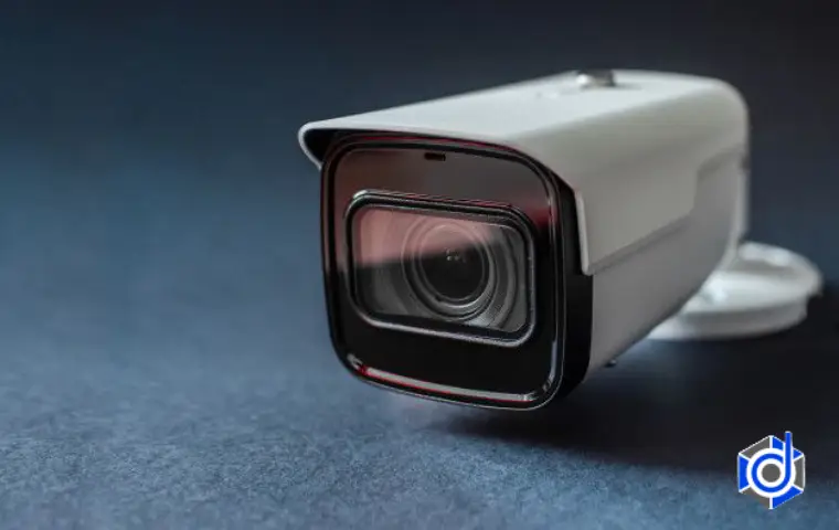 دوربین مداربسته شیراز با رنگ سفید و پشت زمینه آبی