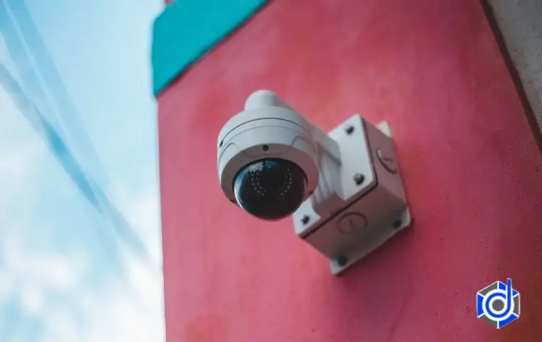 نصب دوربین مداربسته اصفهان روی دیوار قرمز