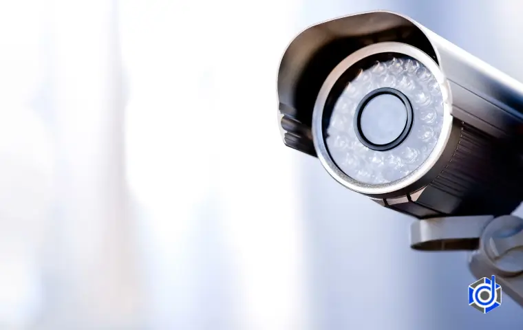 دوربین مداربسته به رنگ طوسی