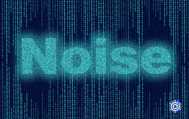 تصویری با نوشته انگلیسی نویز