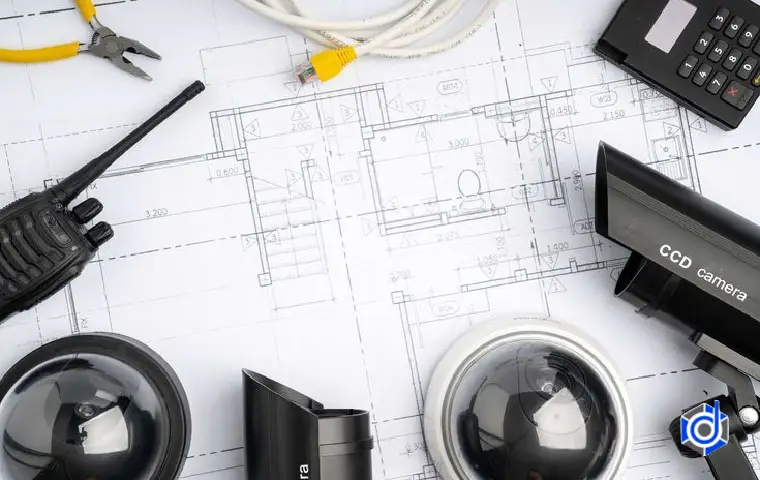نقشه‌ی قرار دادن دوربین مداربسته در خانه