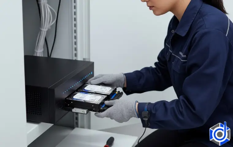 خانمی در حال گذاشتن هارد داخل دستگاه
