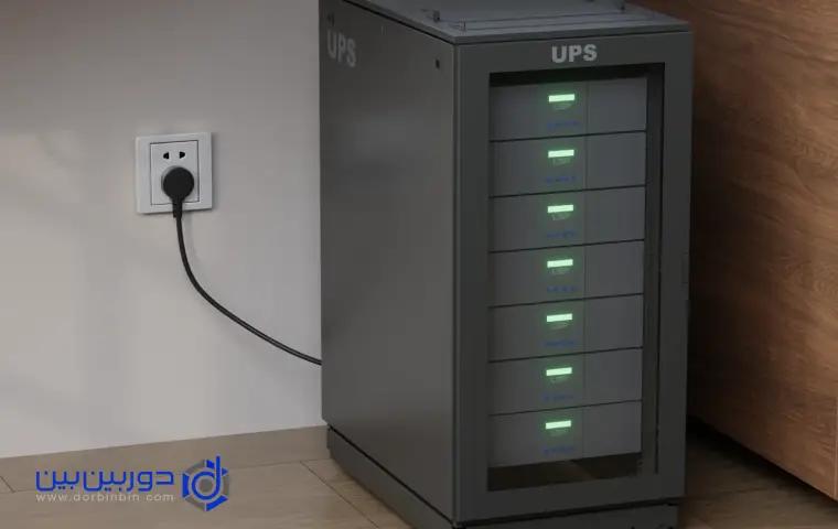 ups در حال شارژ