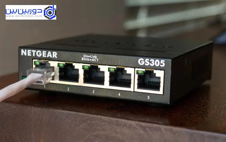 سوئیچج شبکه غیرمدیریتی netgear.